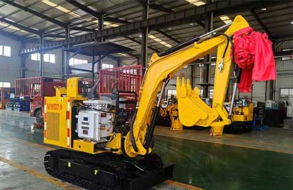 山東礦安機電有限公司自主研發(fā)生產(chǎn)的MWD2.0小型挖掘機發(fā)貨
